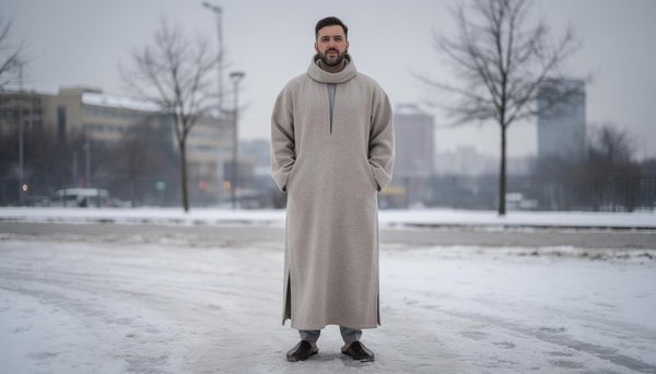 Djellaba homme pratique en hiver : la tenue incontournable des journées froides